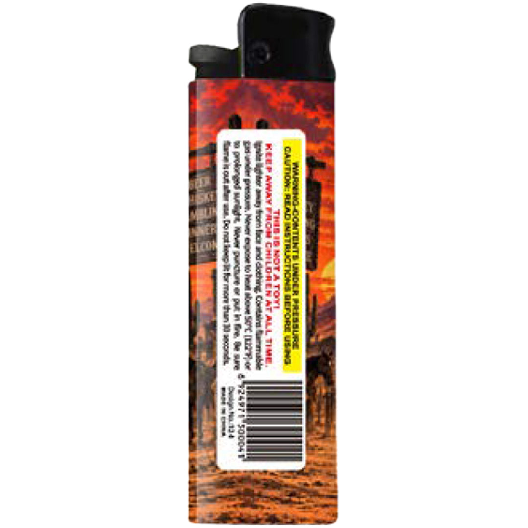 Wholesale Hellbound Drifter Lighter Back View - Shady Front