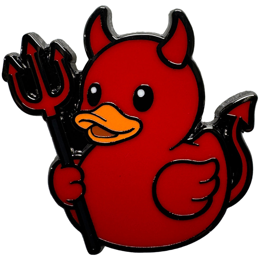 Wholesale ​Devil Duck Enamel Pin - Shady Front