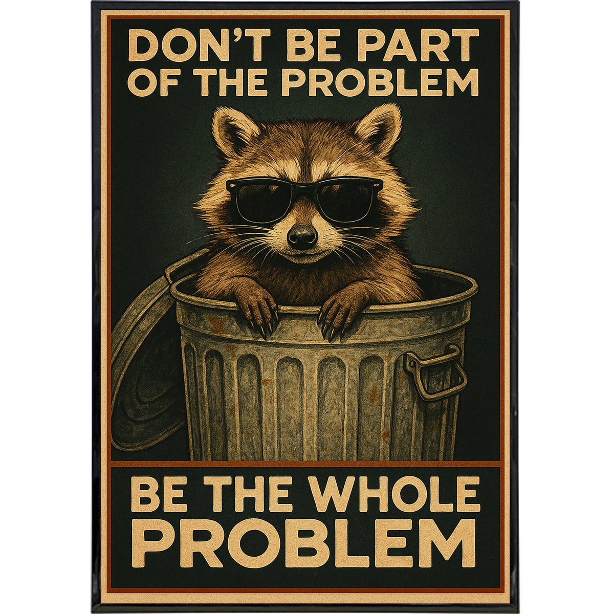 Wholesale ​Don't Be Part of the Problem Be the Whole Problem Poster Print - Shady Front