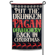Wholesale ​Drunken Pagan Debauchery Garden Flag - Shady Front