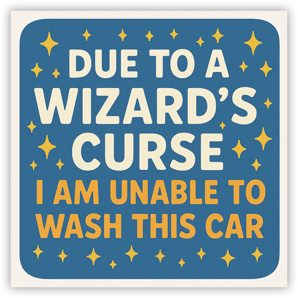 Wholesale ​Due to a Wizard's Curse Sticker - Shady Front