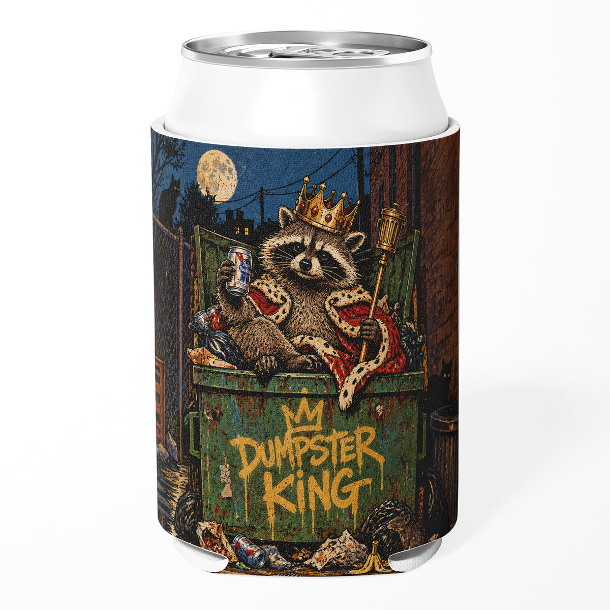 Wholesale Dumpster King Can Cooler - Shady Front