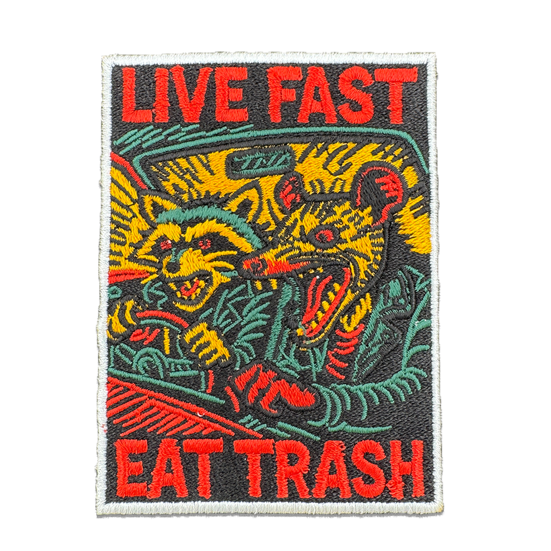 Wholesale ​Live Fast Eat Trash Patch - Shady Front