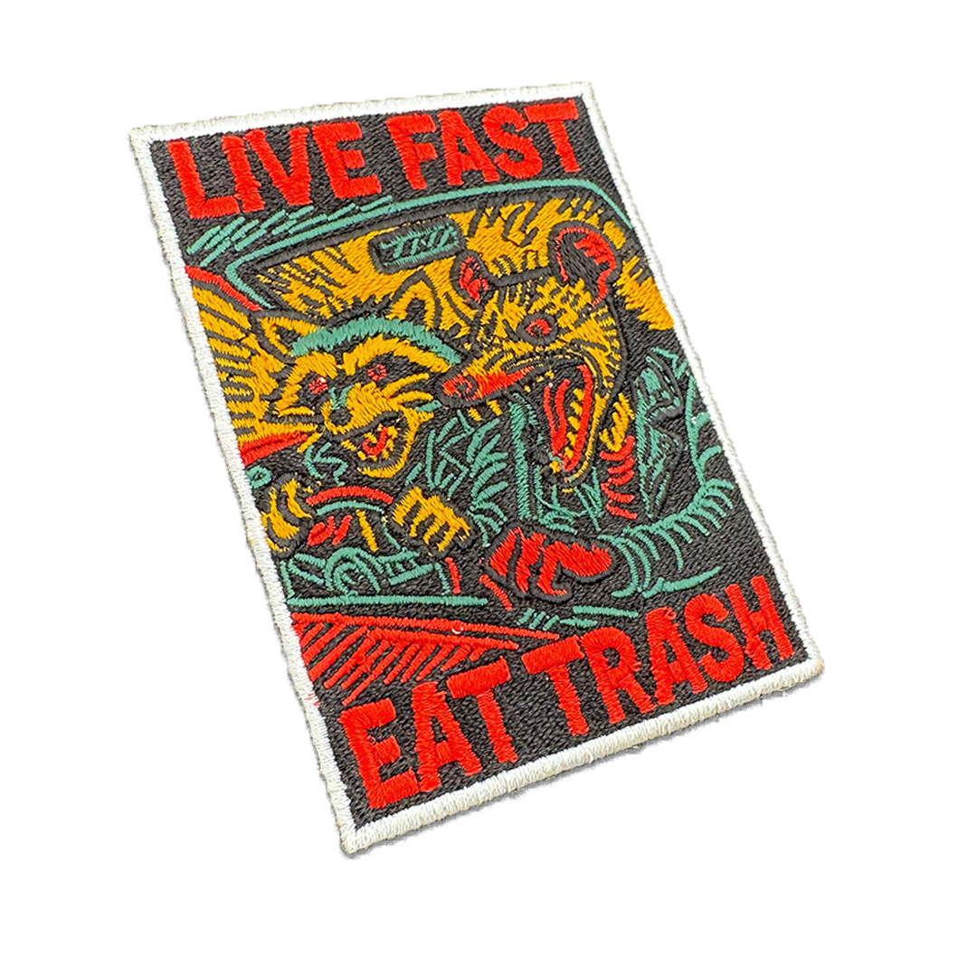 Wholesale ​Live Fast Eat Trash Patch - Shady Front