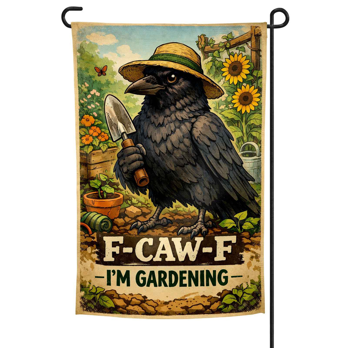 Wholesale ​F-Caw-F, I'm Gardening Garden Flag - Shady Front