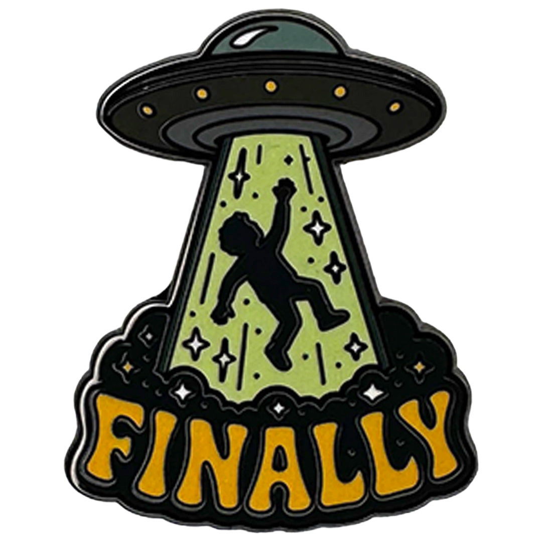 Wholesale ​Finally Leaving Enamel Pin - Shady Front