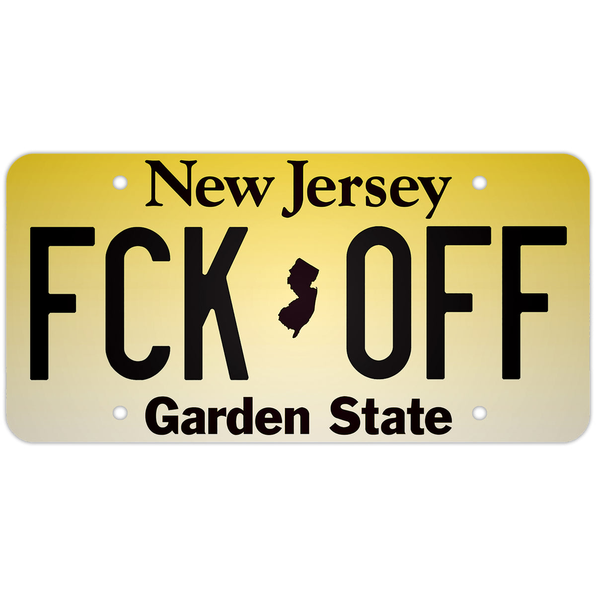 Wholesale ​"FCK OFF" Decorative License Plate - Shady Front