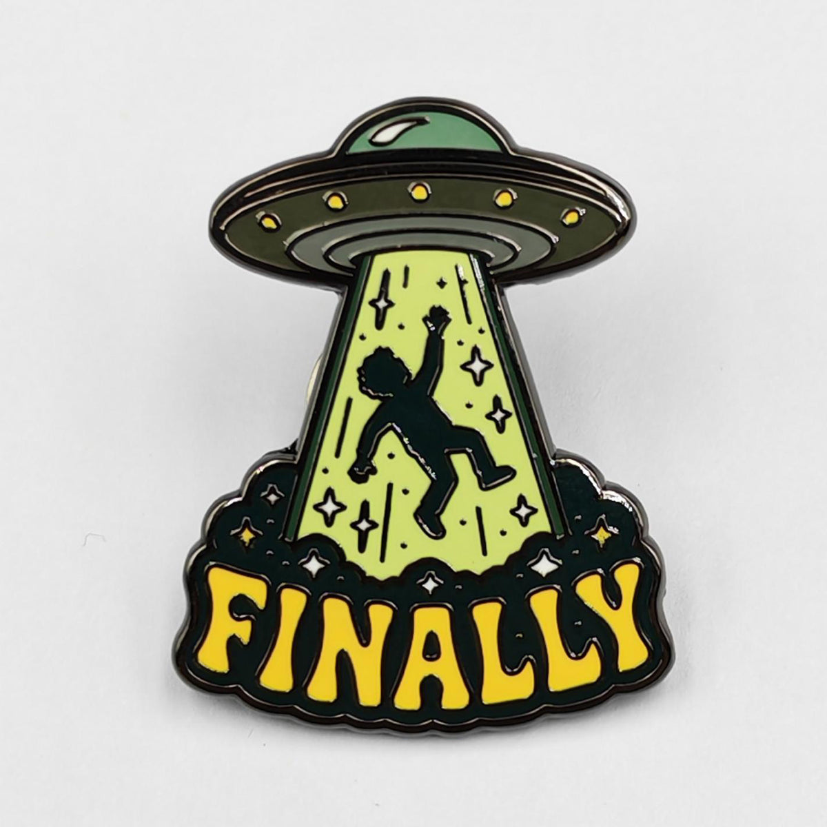Wholesale ​Finally Leaving Enamel Pin - Shady Front