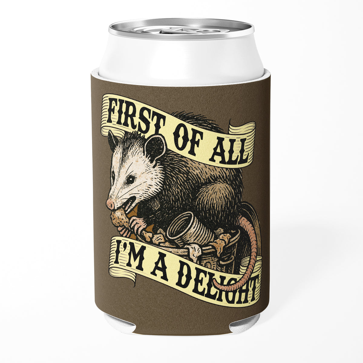 Wholesale ​First of All I'm a Delight Can Cooler - Shady Front