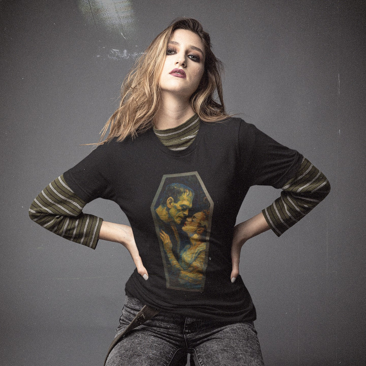Wholesale ​Frankenstein and His Bride T-Shirt - Shady Front