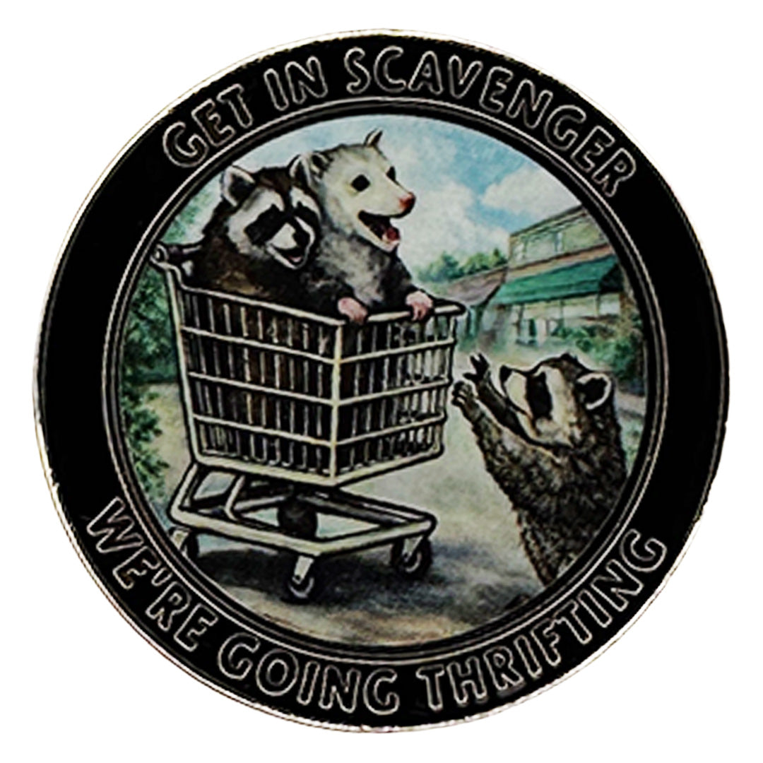 Wholesale ​Get In Scavenger Enamel Pin - Shady Front
