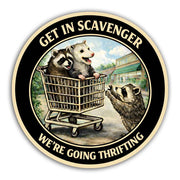 Wholesale ​Get In Scavenger, We're Going Thrifting Sticker - Shady Front
