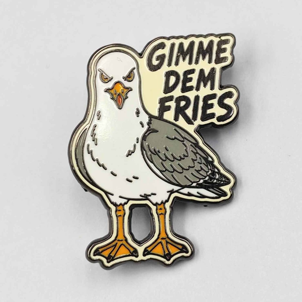 Wholesale ​Gimme Dem Fries Enamel Pin - Shady Front
