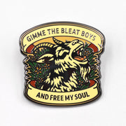 Wholesale ​Gimme the Bleat Boys and Free My Soul Enamel Pin - Shady Front