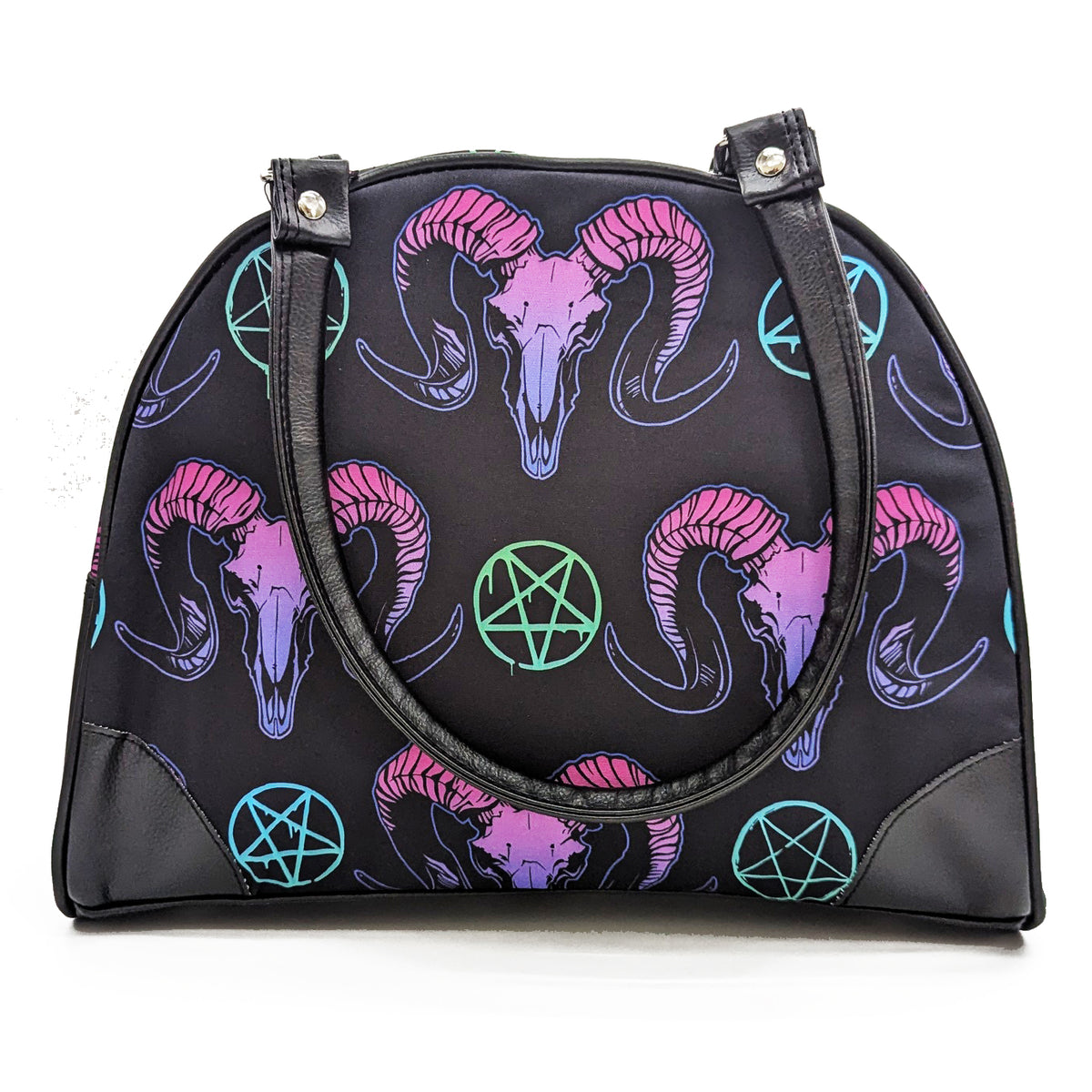 Wholesale ​Goat Skulls and Pentacles Purse - Shady Front