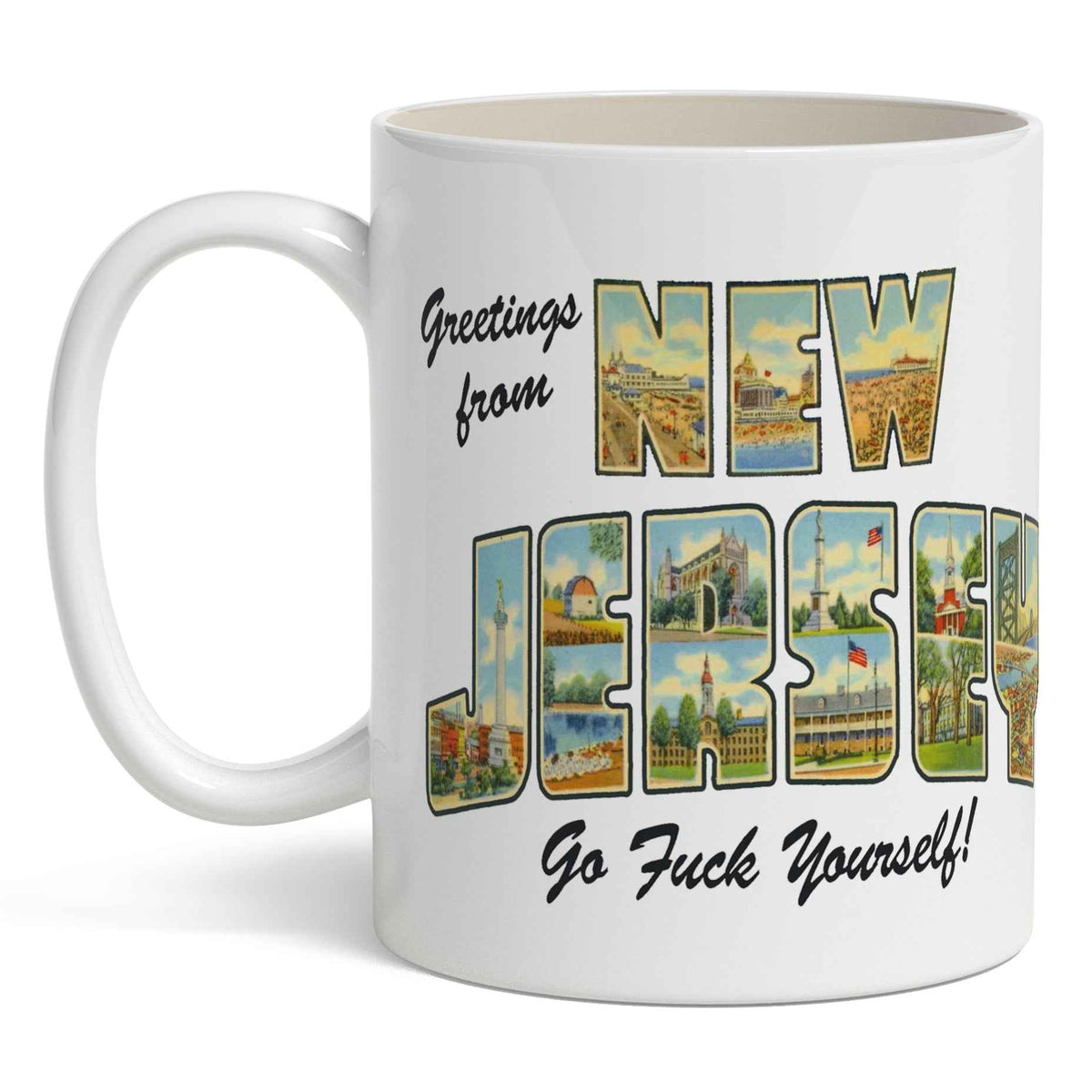 Wholesale ​Greetings from New Jersey Mug - Shady Front