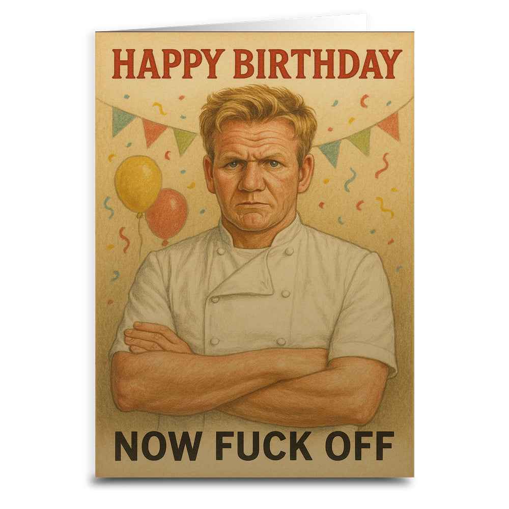 Wholesale ​Happy Birthday Now F - k Off Birthday Card - Shady Front