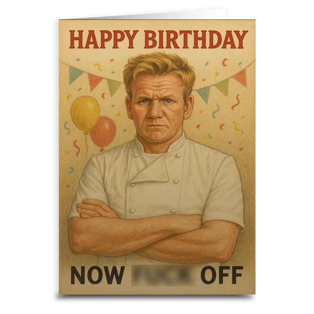 Wholesale ​Happy Birthday Now F - k Off Birthday Card - Shady Front