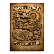 Wholesale ​Happy Birthday You F - king Fossil Birthday Card - Shady Front