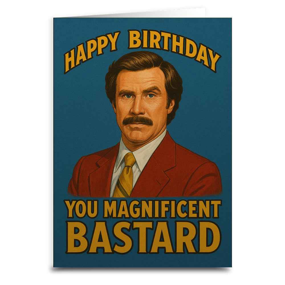Wholesale ​Happy Birthday You Magnificent Bastard Birthday Card - Shady Front