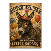 Wholesale ​Happy Birthday to My Favorite Badass Birthday Card - Shady Front