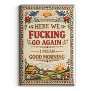 Wholesale ​Here We F-cking Go Again Fridge Magnet - Shady Front