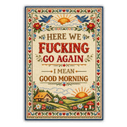 Wholesale ​Here We F - king Go Again Sticker - Shady Front