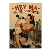 Wholesale ​Hey Ma You're Doin Great Greeting Card - Shady Front