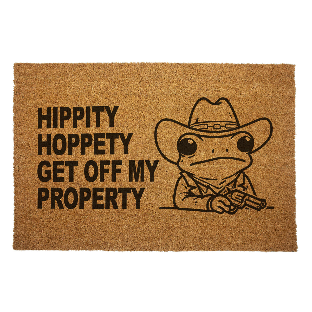 Wholesale ​Hippity Hoppety Get Off My Property Door Mat - Shady Front