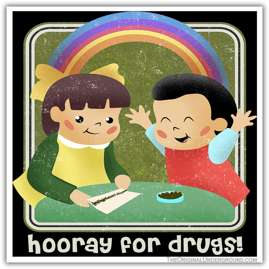 Wholesale ​Hooray for Drugs Sticker - Shady Front