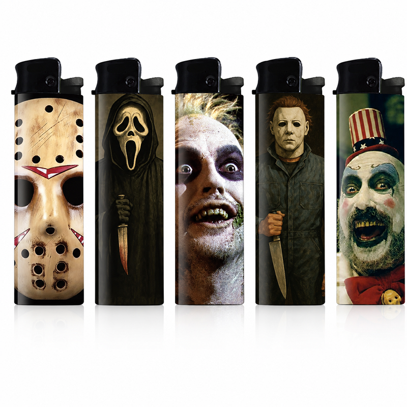 Horror Movie Lighter Wholesale 50-Pack w/ Display Tray Wholesale Supplier - Shady Front