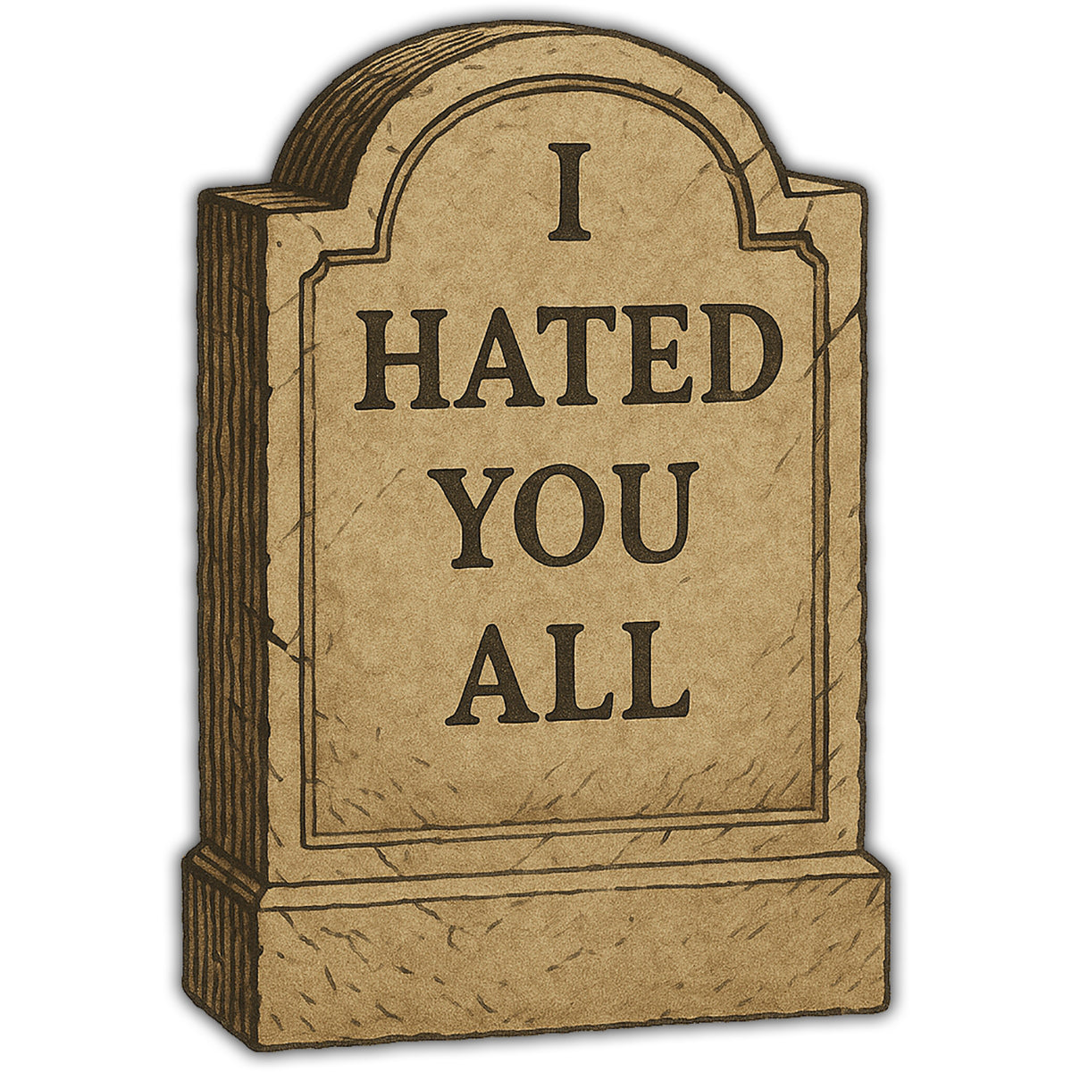 Wholesale ​I Hated You All Sticker - Shady Front