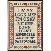 Wholesale ​I May Look Like I'm Okay Needlepoint Poster Print - Shady Front