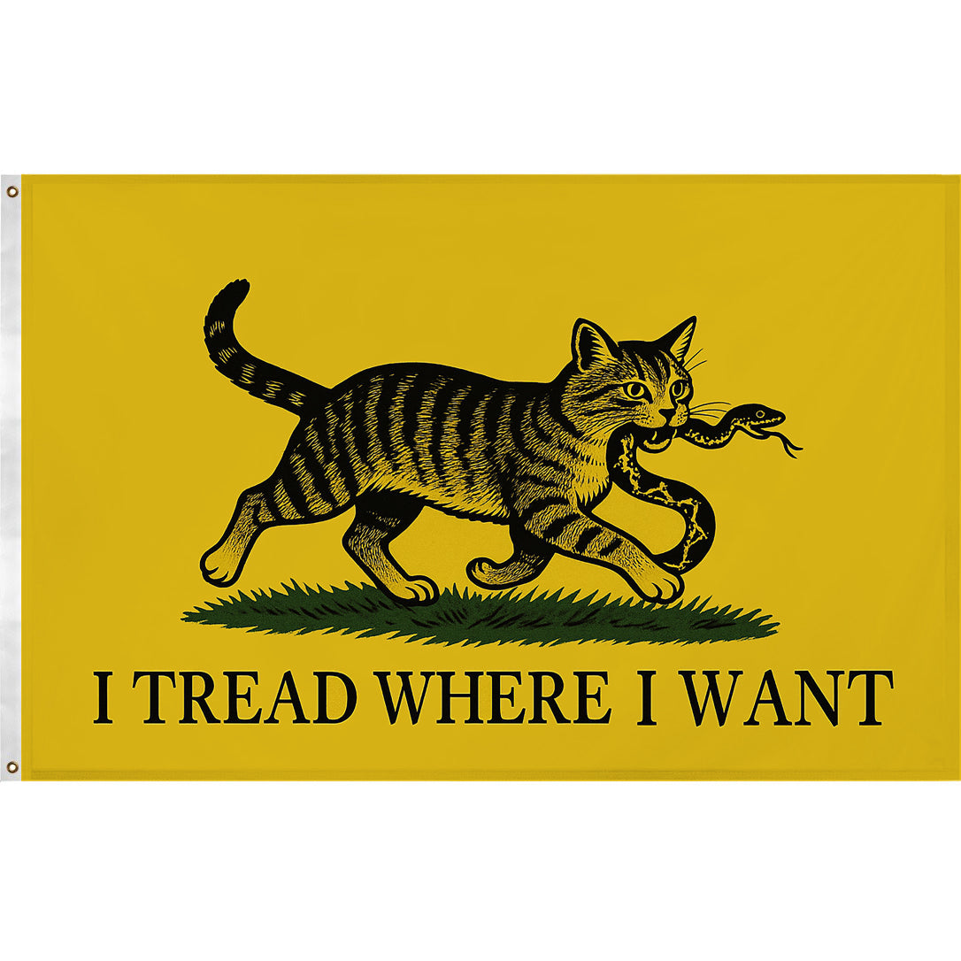 Wholesale ​I Tread Where I Want Flag - Shady Front