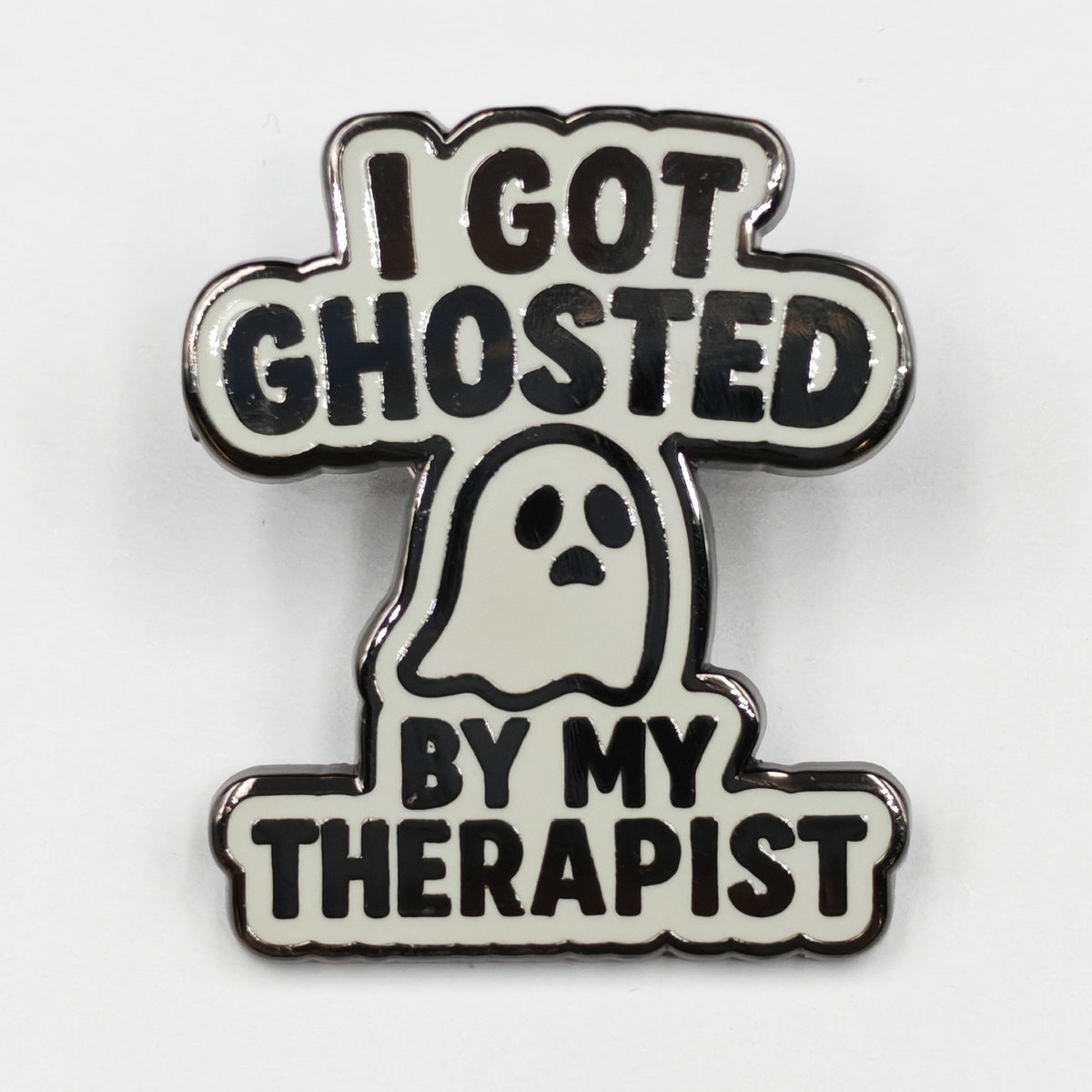 Wholesale ​I Got Ghosted By My Therapist Enamel Pin - Shady Front