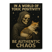 Wholesale ​In a World of Toxic Positivity Be Authentic Chaos Greeting Card - Shady Front