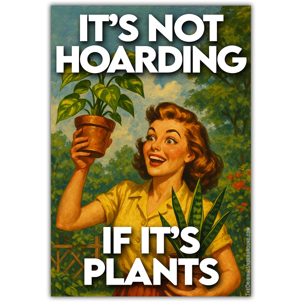 Wholesale ​It's Not Hoarding If It's Plants Sticker - Shady Front
