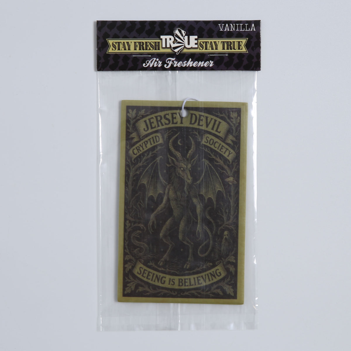 Wholesale ​Jersey Devil Cryptid Society Air Freshener - Shady Front