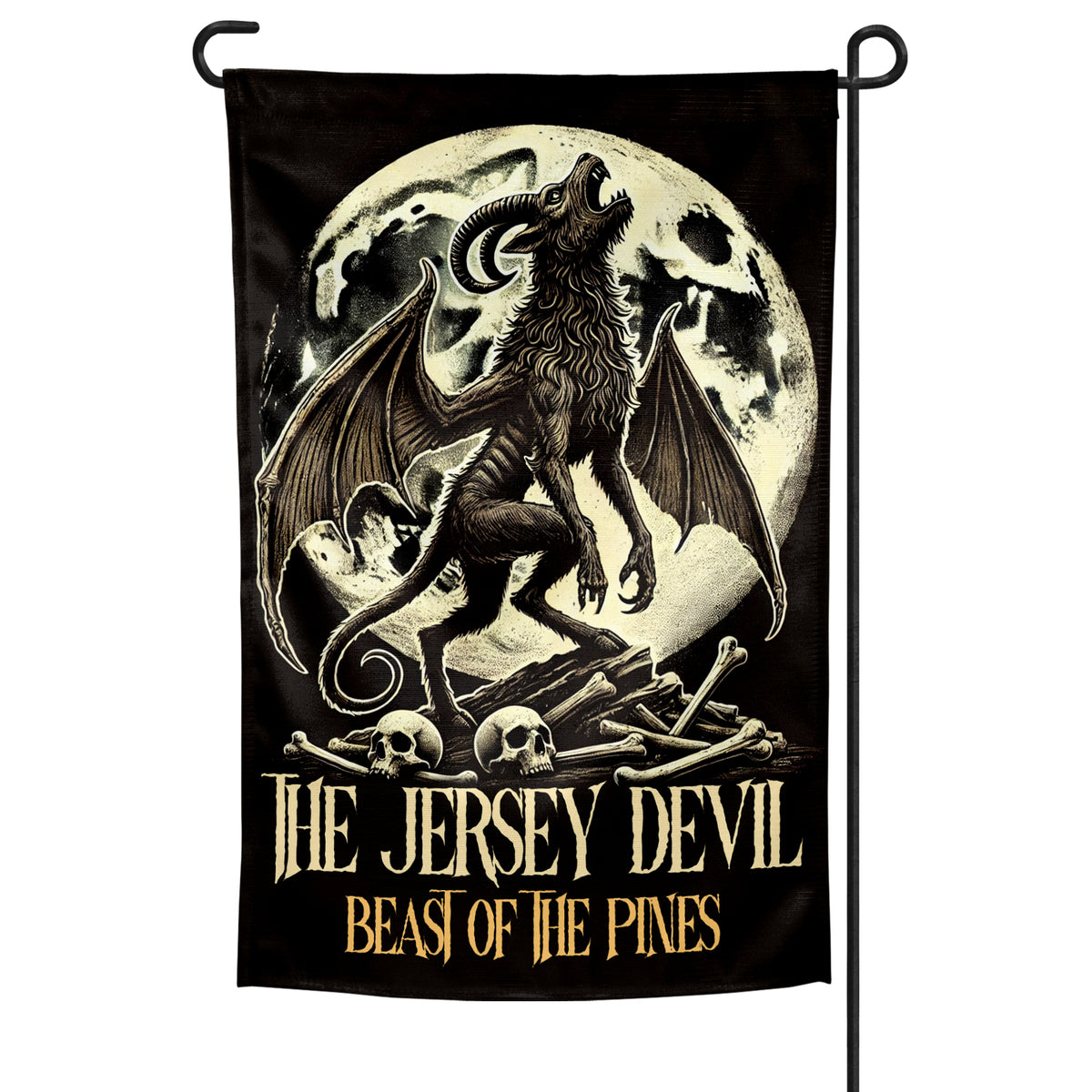 Wholesale ​Jersey Devil Beast of the Pines Garden Flag - Shady Front
