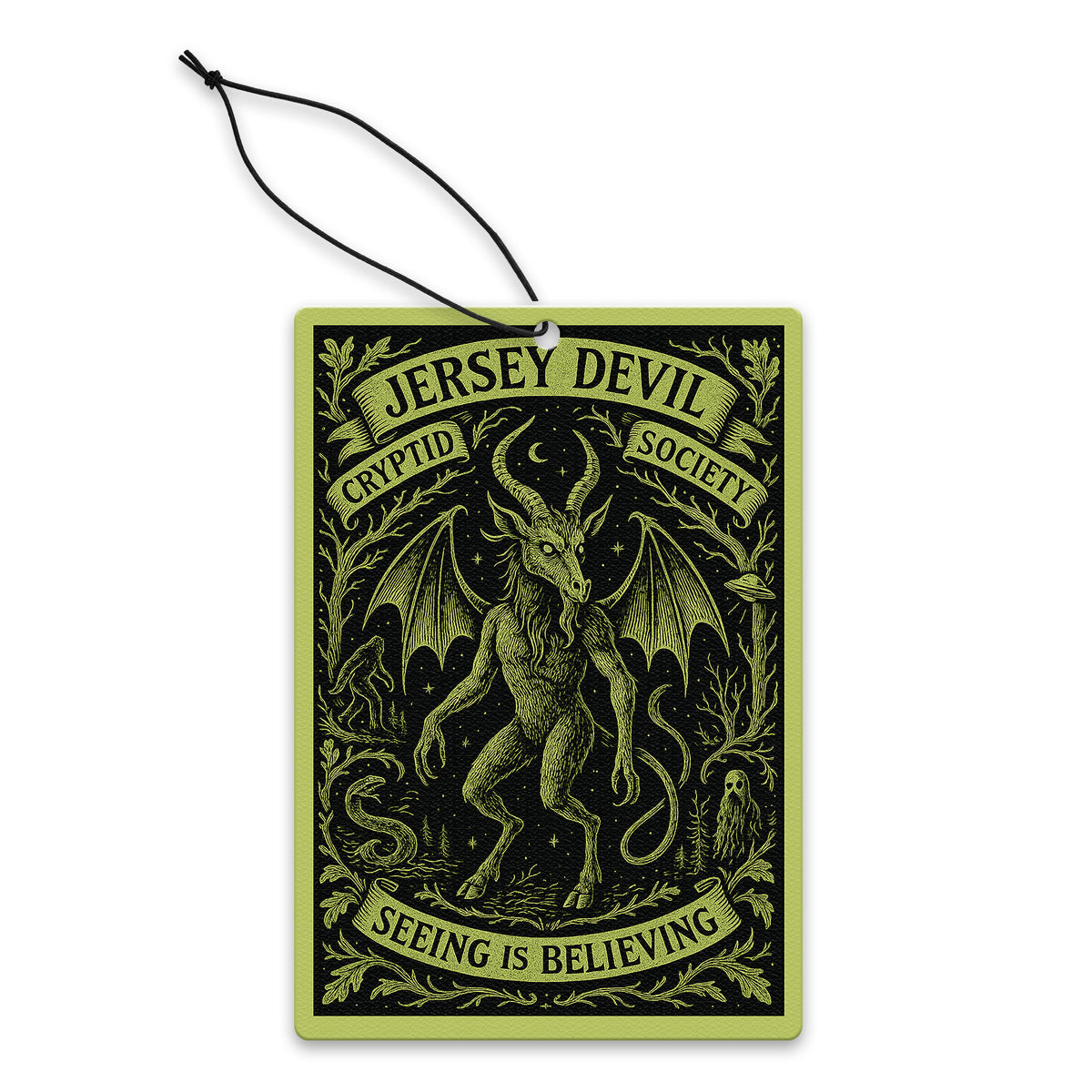 Wholesale ​Jersey Devil Cryptid Society Air Freshener - Shady Front