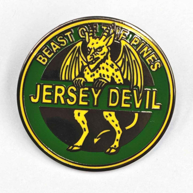 Jersey Devil Highway Sign Enamel Pin Wholesale Supplier - Shady Front