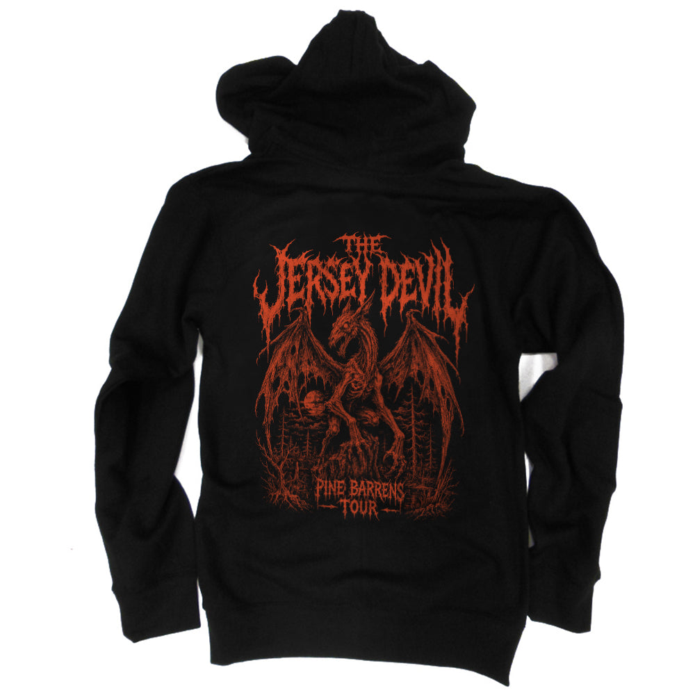 Wholesale ​Jersey Devil Pine Barrens Tour Zip Up Hoodie - Shady Front