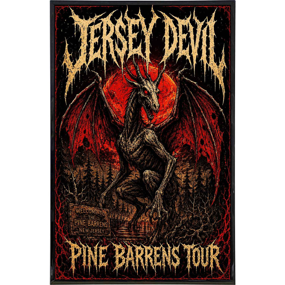 Wholesale ​Jersey Devil Pine Barrens Tour Print - Shady Front