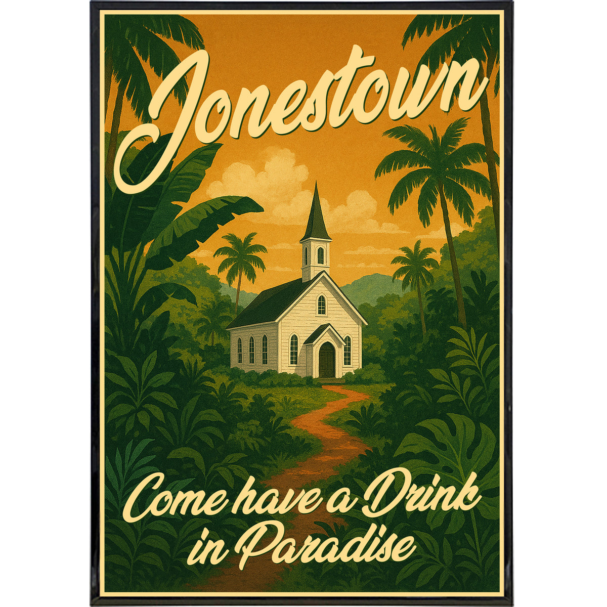 Wholesale ​Jonestown Travel Poster Print - Shady Front