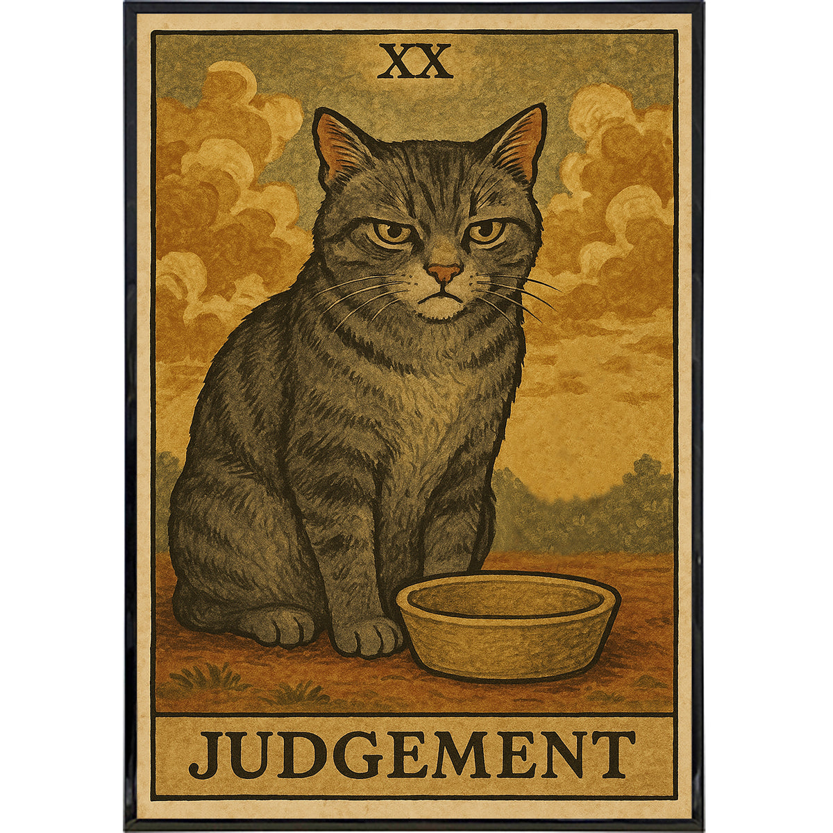 Wholesale ​Judgement Cat Tarot Original Poster Print - Shady Front