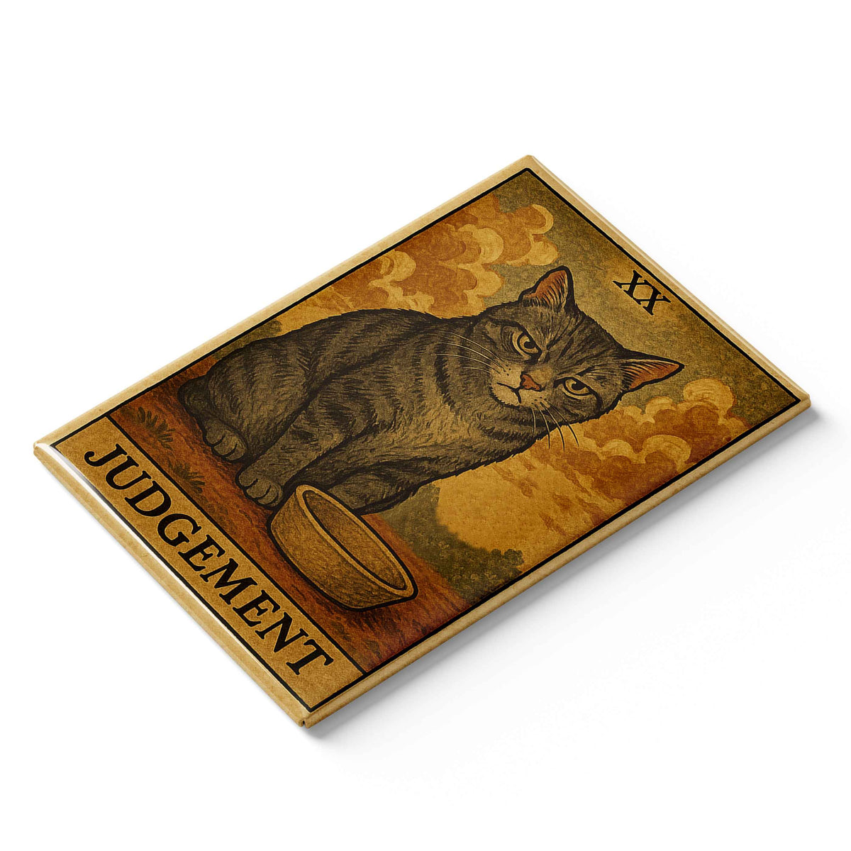 Judgement Cat Tarot Card Fridge Magnet