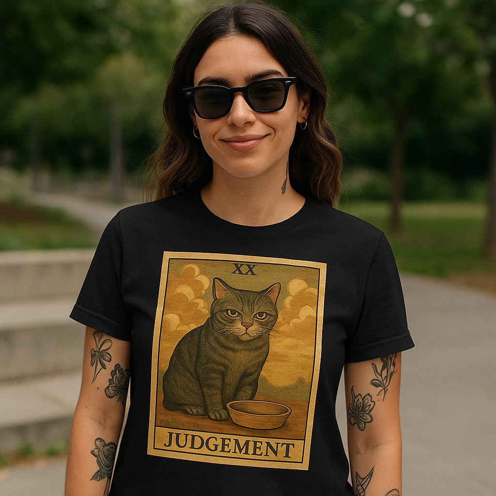 Wholesale ​Judgement Cat Tarot T-Shirt - Shady Front