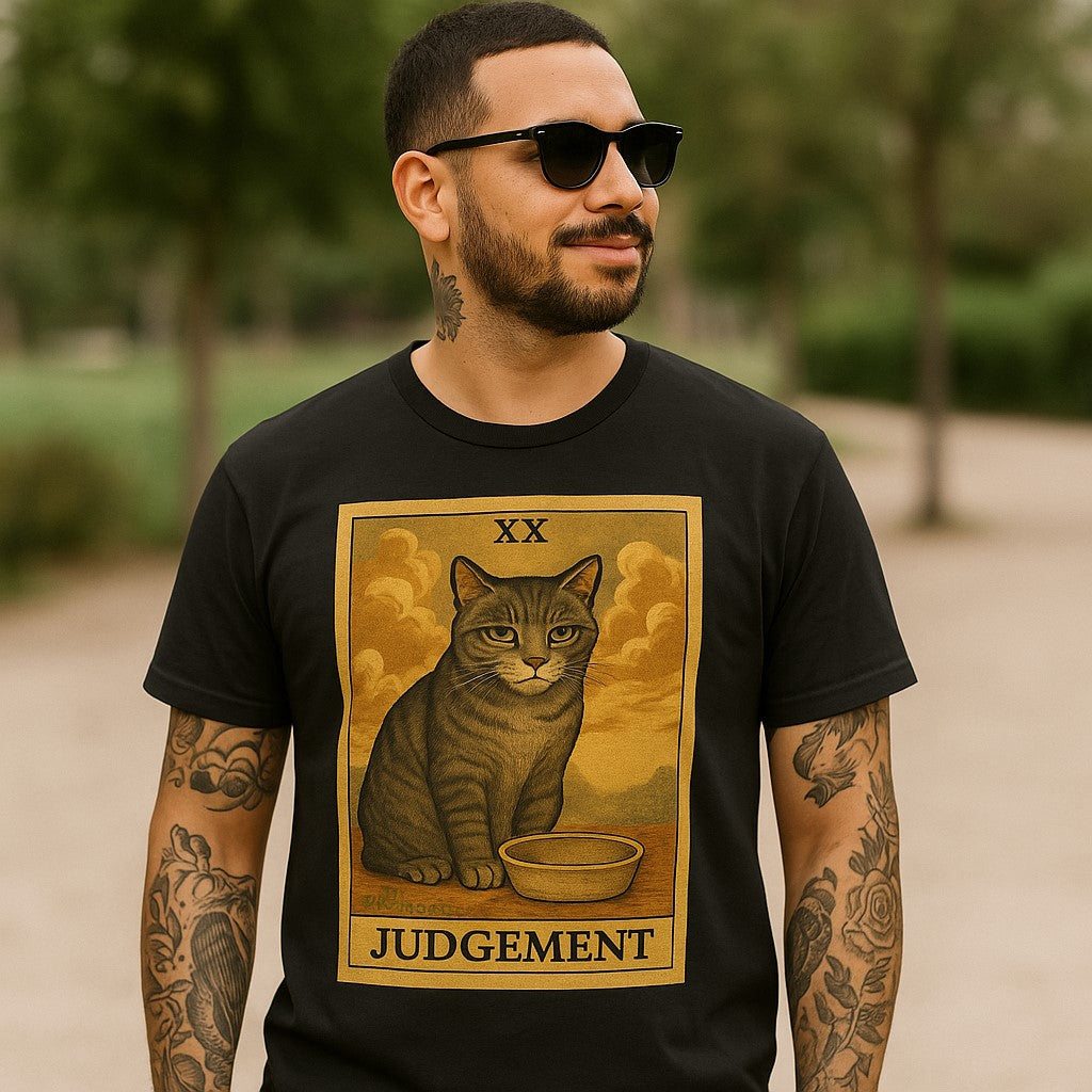 Wholesale ​Judgement Cat Tarot T-Shirt - Shady Front