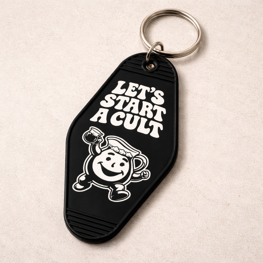 Wholesale ​Let's Start a Cult Room Keychain - Shady Front