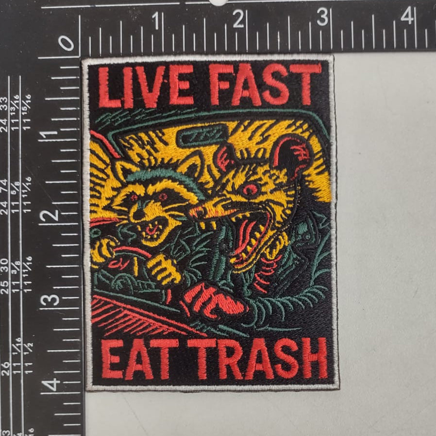Wholesale ​Live Fast Eat Trash Patch - Shady Front